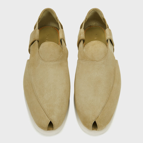 Summer Peshauri | Sage Green Suede